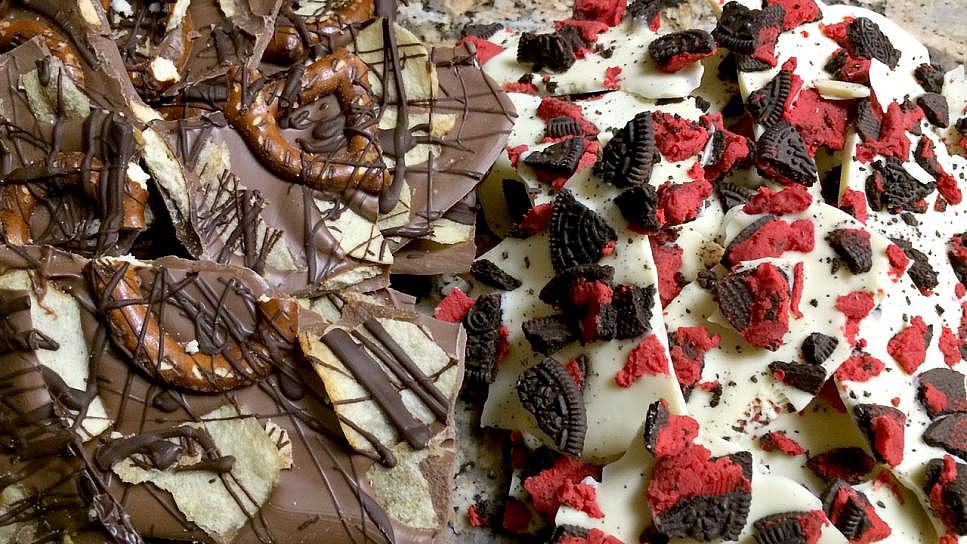 Holiday Candy Bark with Belgian Chocolate