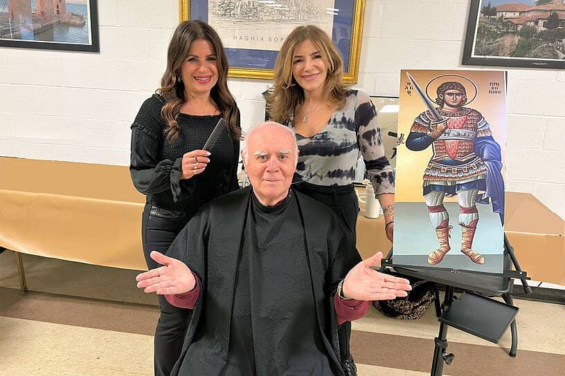 Andriotisses Support Iconography, Cut-A-Thon Success at St. Thomas