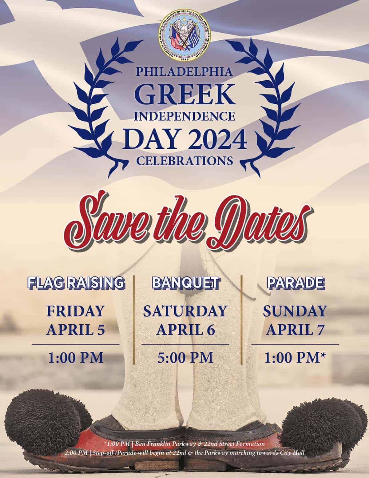 Philadelphia Greek Independence Day 2024 Celebrations Poster